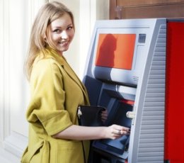 Abhebung am Geldautomaten