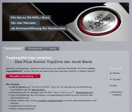Audi Bank Tagesgeldkonto